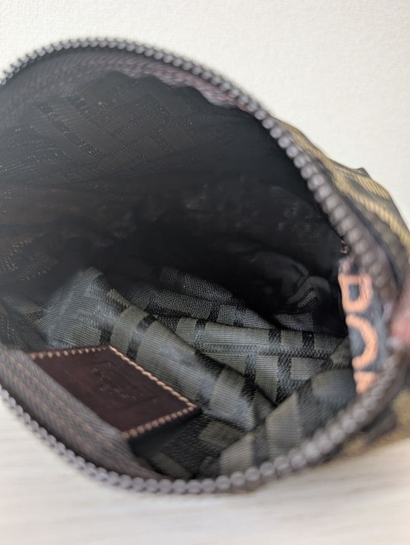 【美品】FENDI フェンディ バニティ ハンドバッグ ズッカ柄 キャンバス