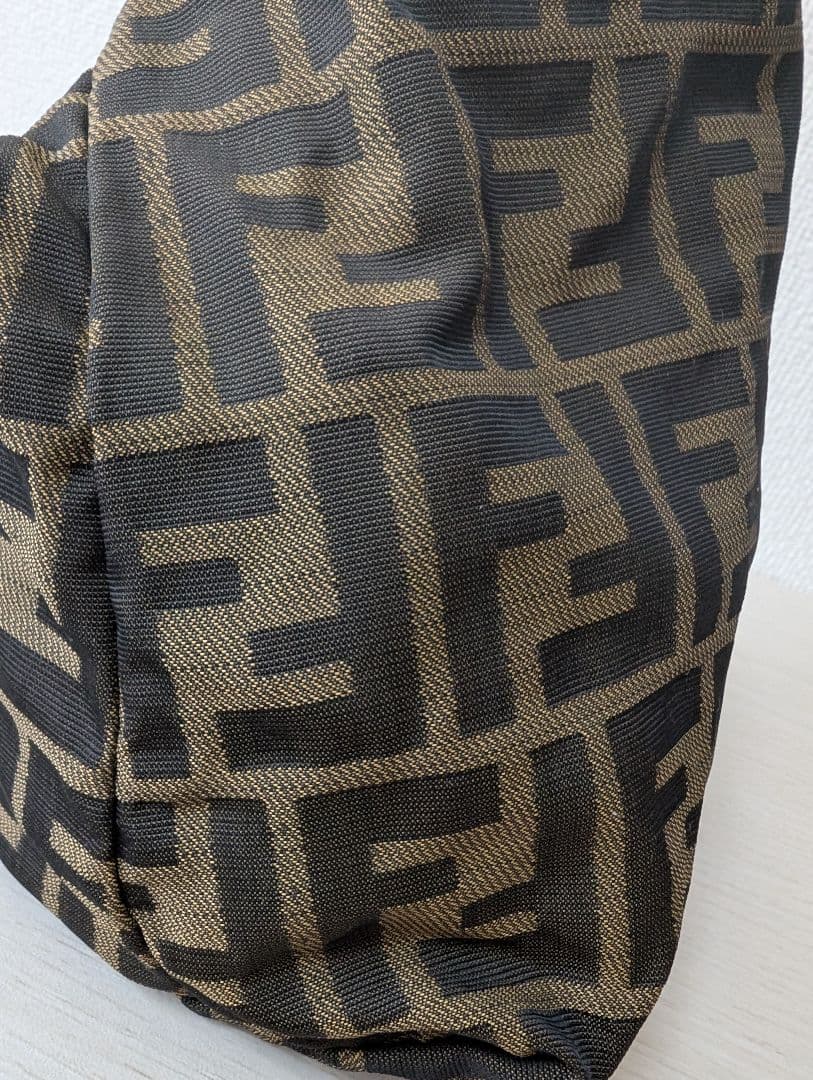 【美品】FENDI フェンディ バニティ ハンドバッグ ズッカ柄 キャンバス