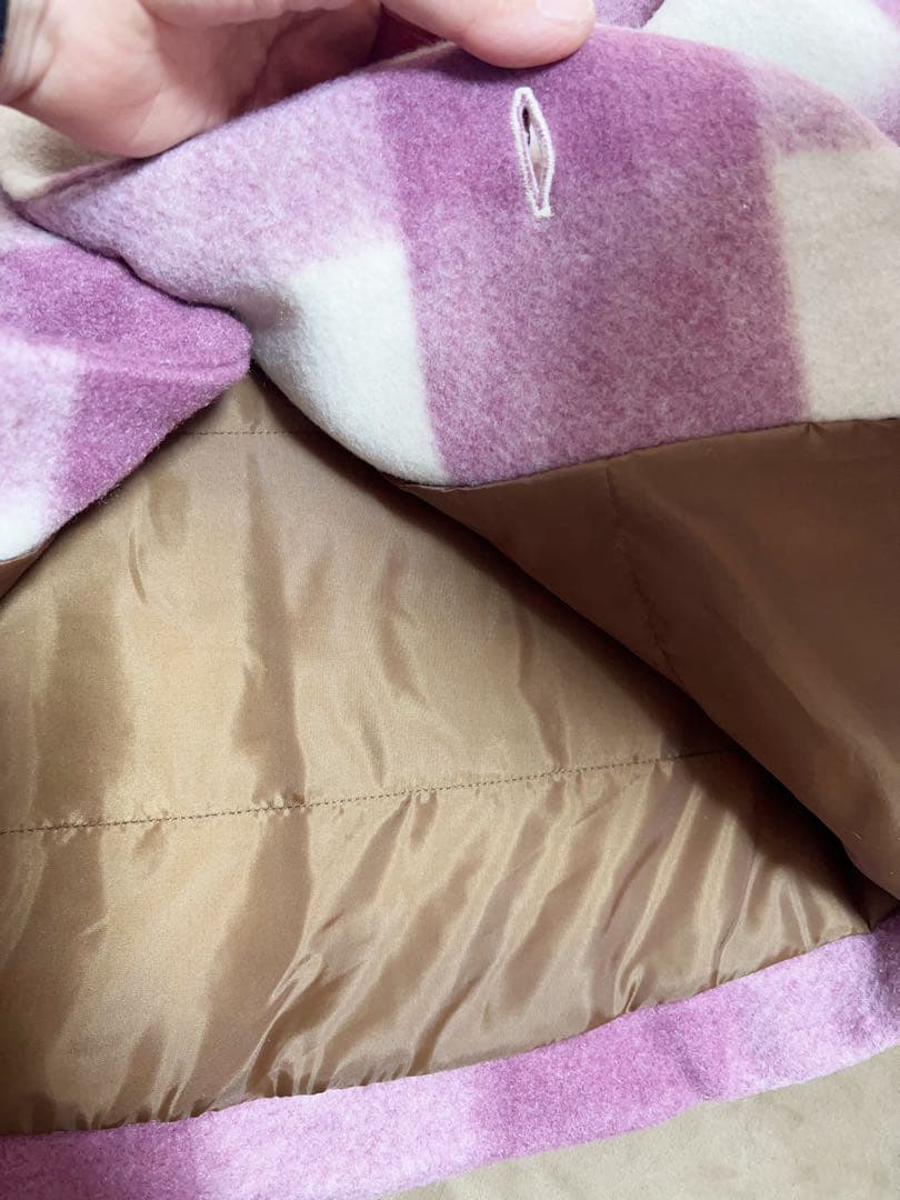 新品未使用，baby cheer ネコチェックコート 110