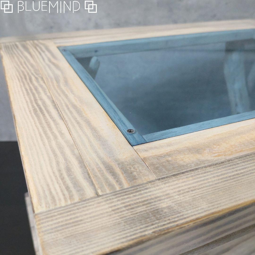 No.1163 アクリル×流木の間接照明付きローテーブル 流木インテリア