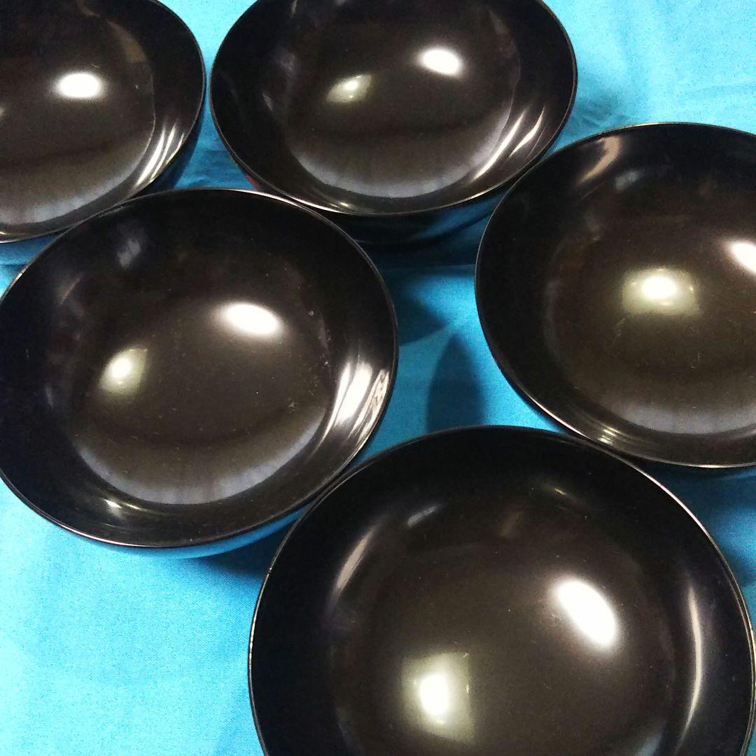 レア物、高級木製本漆塗り吸い物椀、お雑煮椀 ５人前