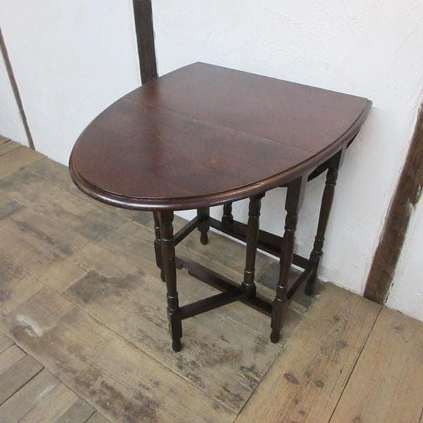 英国 アンティーク 家具 スモールゲートレッグテーブル バタフライ 6057e