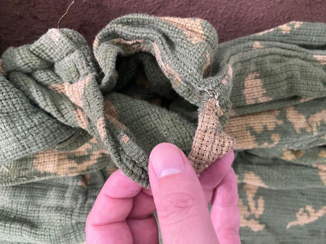 ソ連軍ロシア軍　実物装備　KZS白樺迷彩化学戦対応服　Lサイズ　上下セット