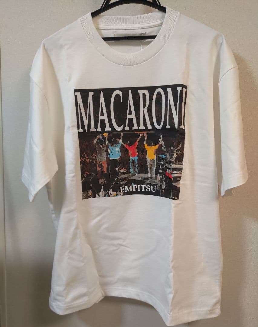 マカロニえんぴつ ナノユニバース グラフィックTシャツ Mサイズ ホワイト