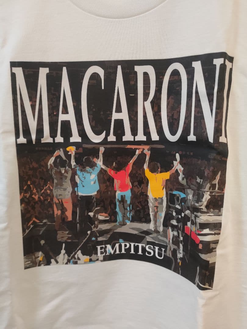 マカロニえんぴつ ナノユニバース グラフィックTシャツ Mサイズ ホワイト