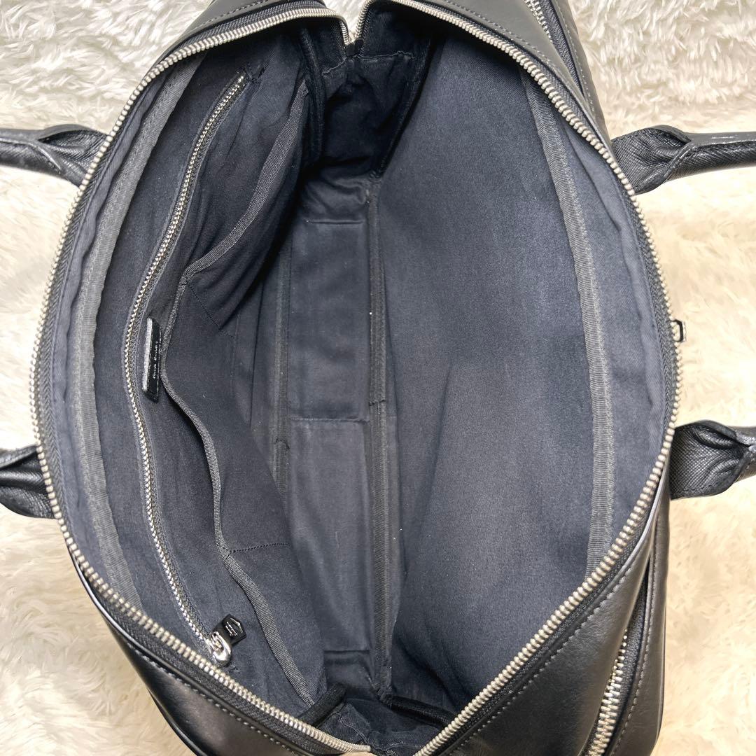 ポールスミス ビジネスバッグ ブリーフケース レザーブラック 2WAYショルダー