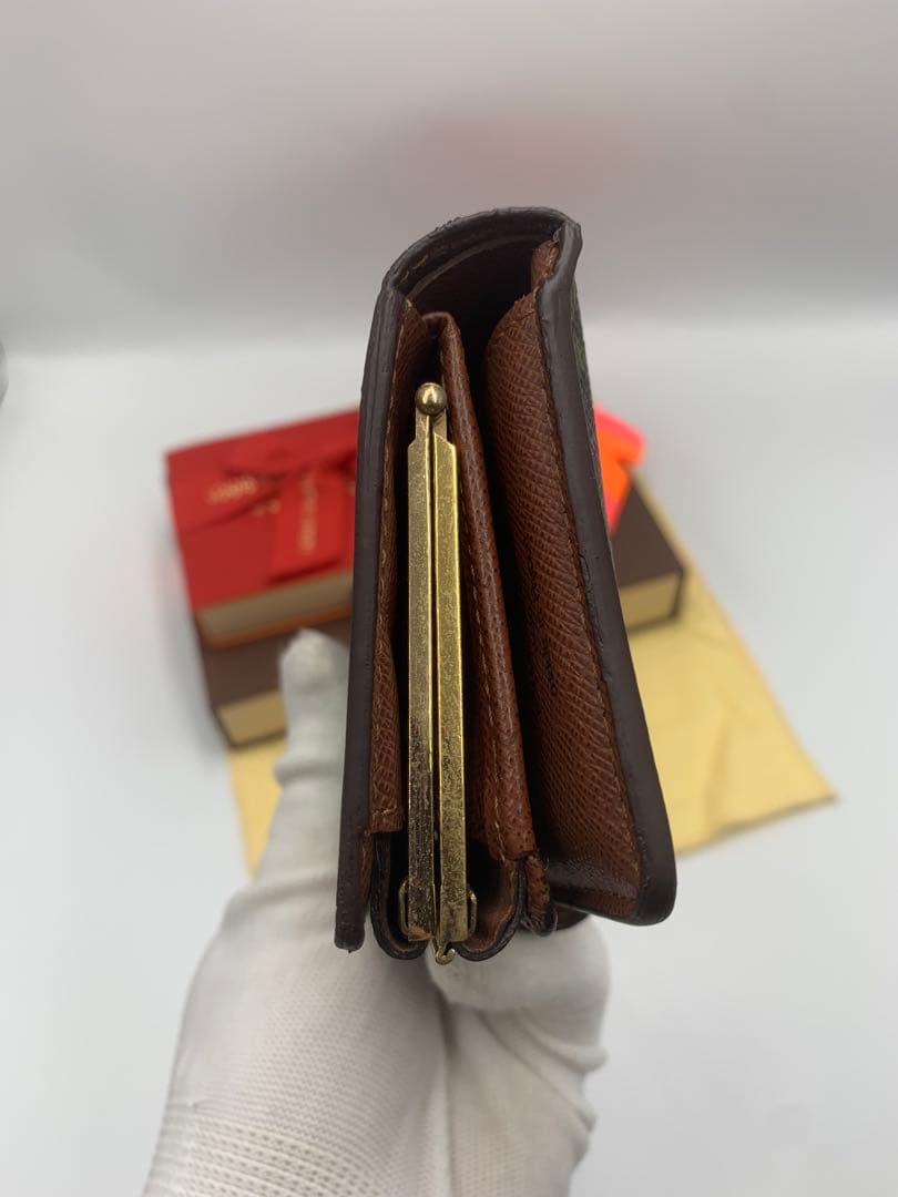 ルイヴィトン ポルトフォイユ ヴィエノワ がま口 二つ折り財布