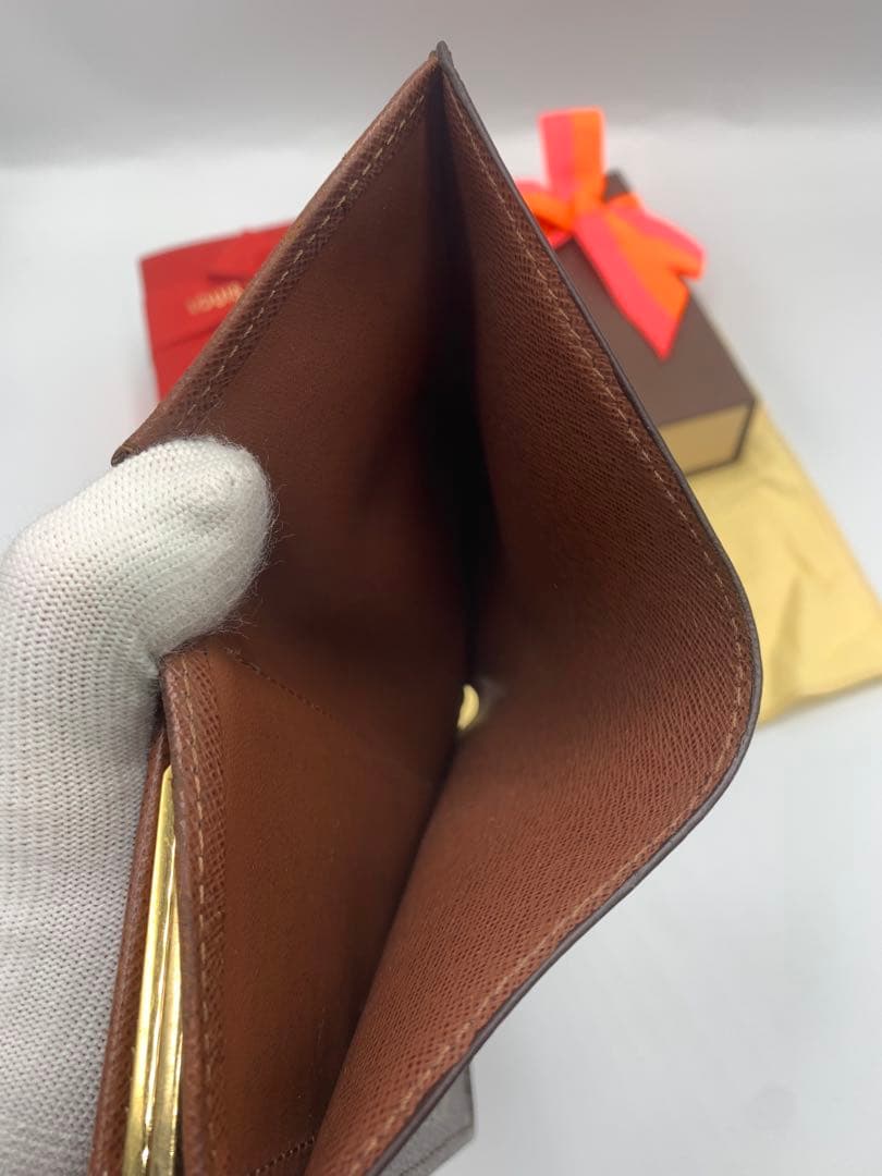 ルイヴィトン ポルトフォイユ ヴィエノワ がま口 二つ折り財布