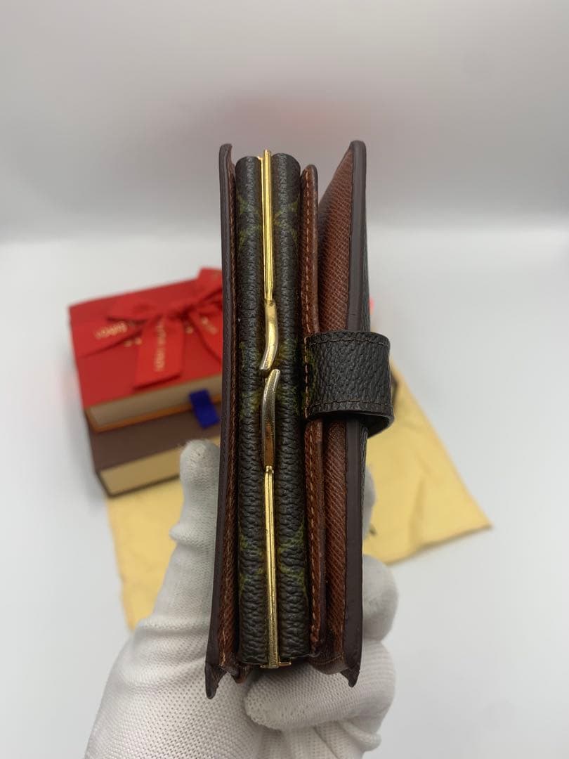 ルイヴィトン ポルトフォイユ ヴィエノワ がま口 二つ折り財布