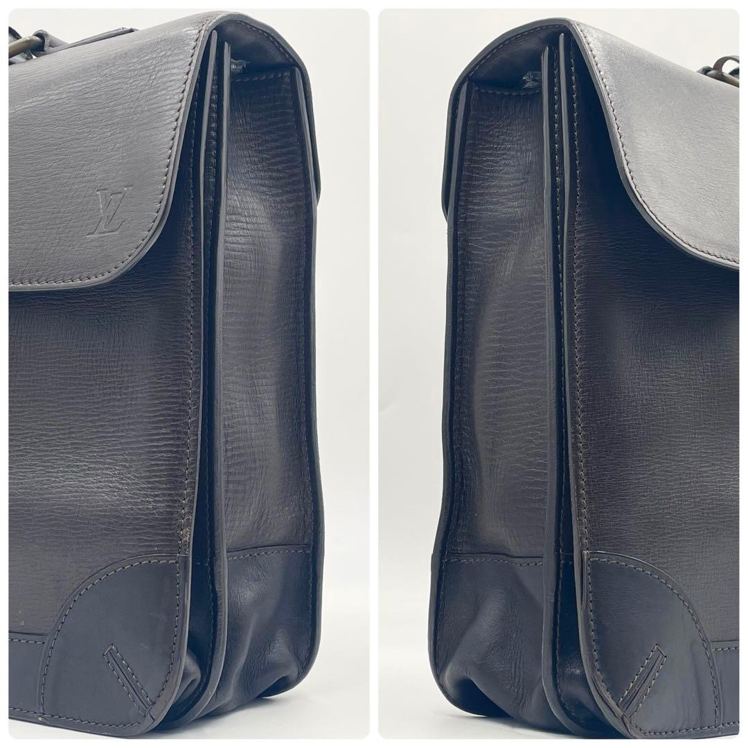 【極美品】ルイヴィトン ユタ アパシュ カフェ ブリーフケース 本革 ビジネス