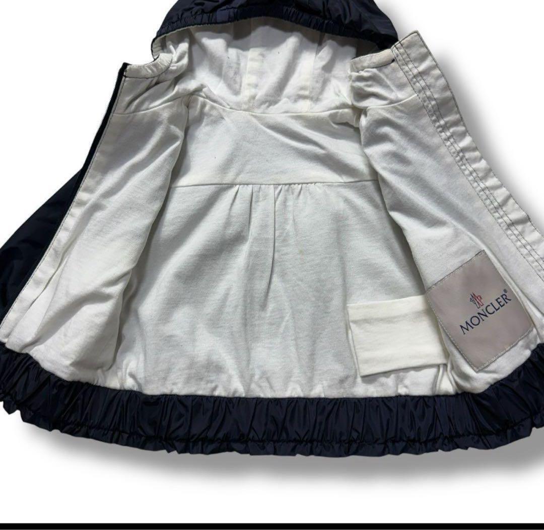 ネイビー ジップアップジャケット フード付き