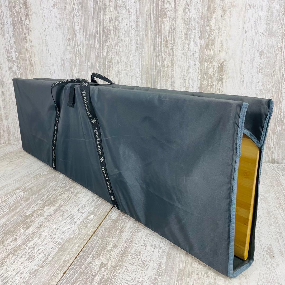 【美品】 peakワンアクションテーブル　竹 【ハイ&ロングタイプ】