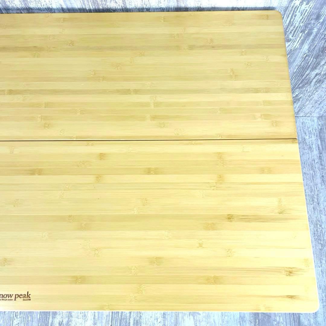 【美品】 peakワンアクションテーブル　竹 【ハイ&ロングタイプ】