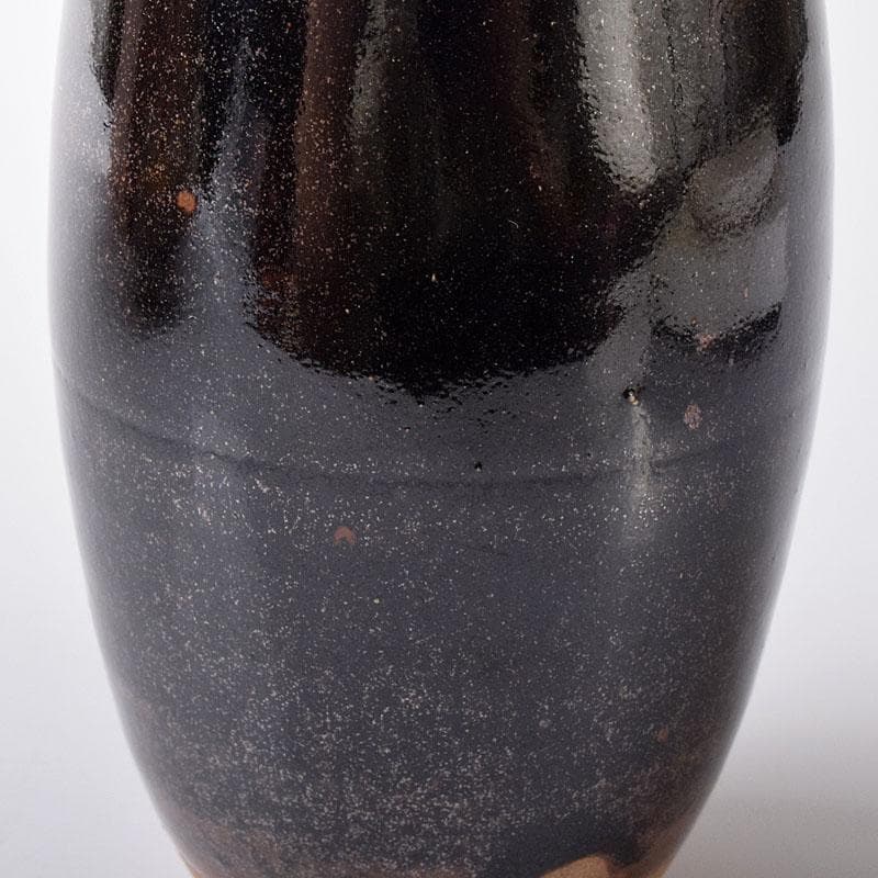 茶道具　松本鐵山造　大名物　鎗鞘肩衝写　茶入　仕覆付　共箱　V　7569