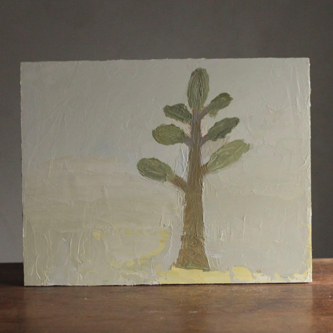 油絵 油彩 「木 No.8」パネルに油彩 oil on board 現代美術 絵