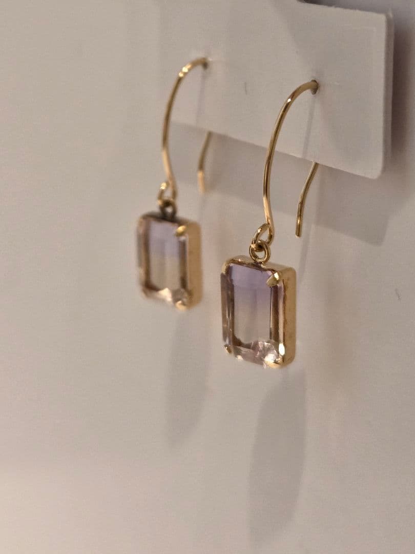 アメトリン フックピアス 18K