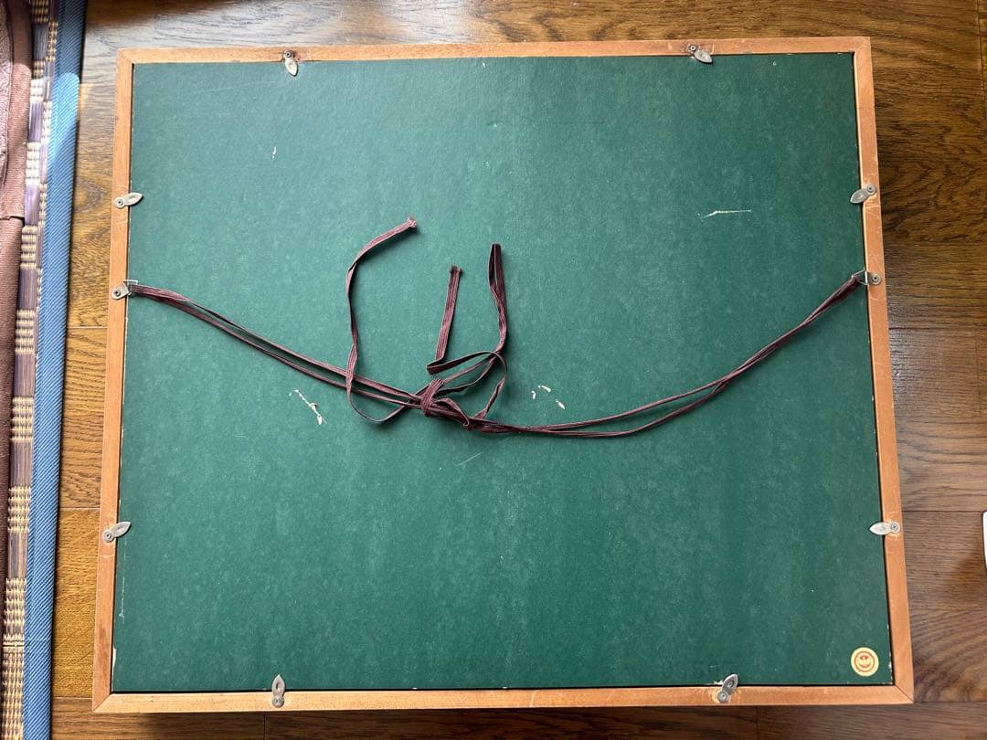 油彩画 「八ヶ岳初冠雪 諏訪湖晩秋」