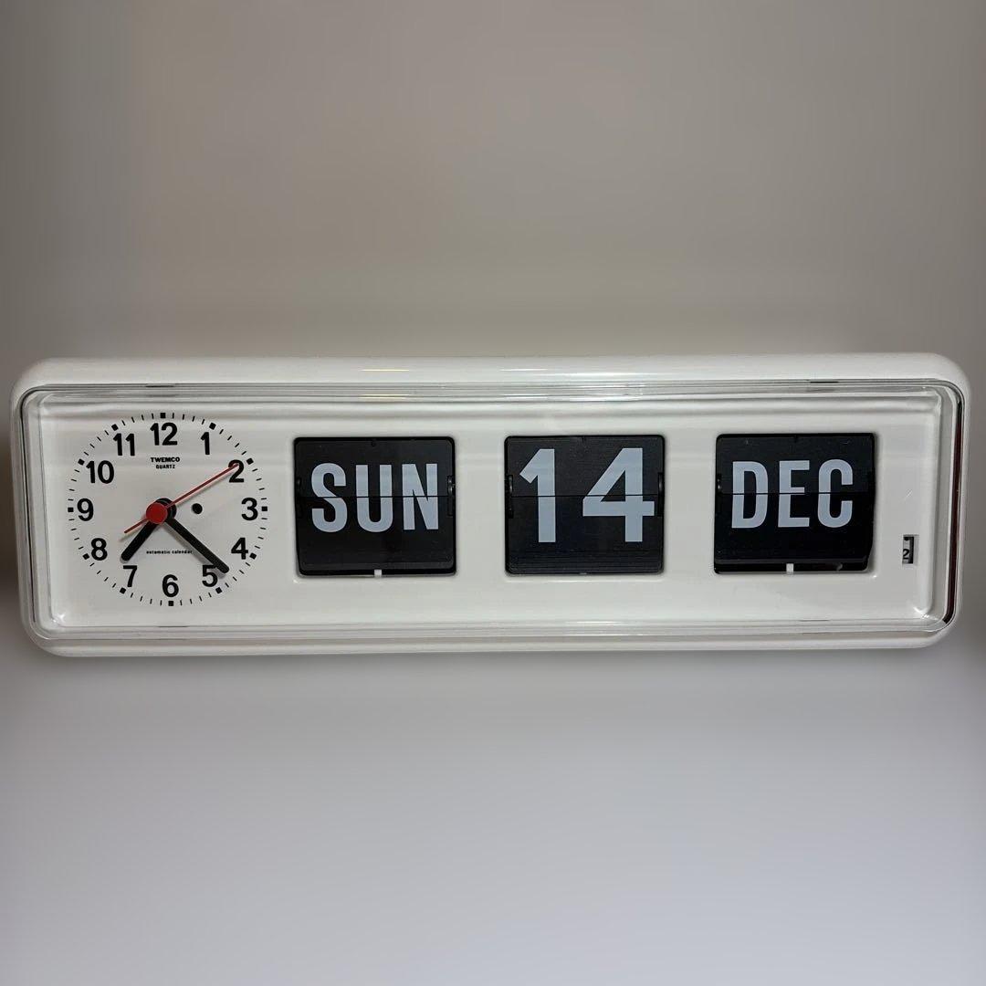 颯*様 【保証期間内】TWEMCO トゥエンコ BQ-38 WH カレンダー 時