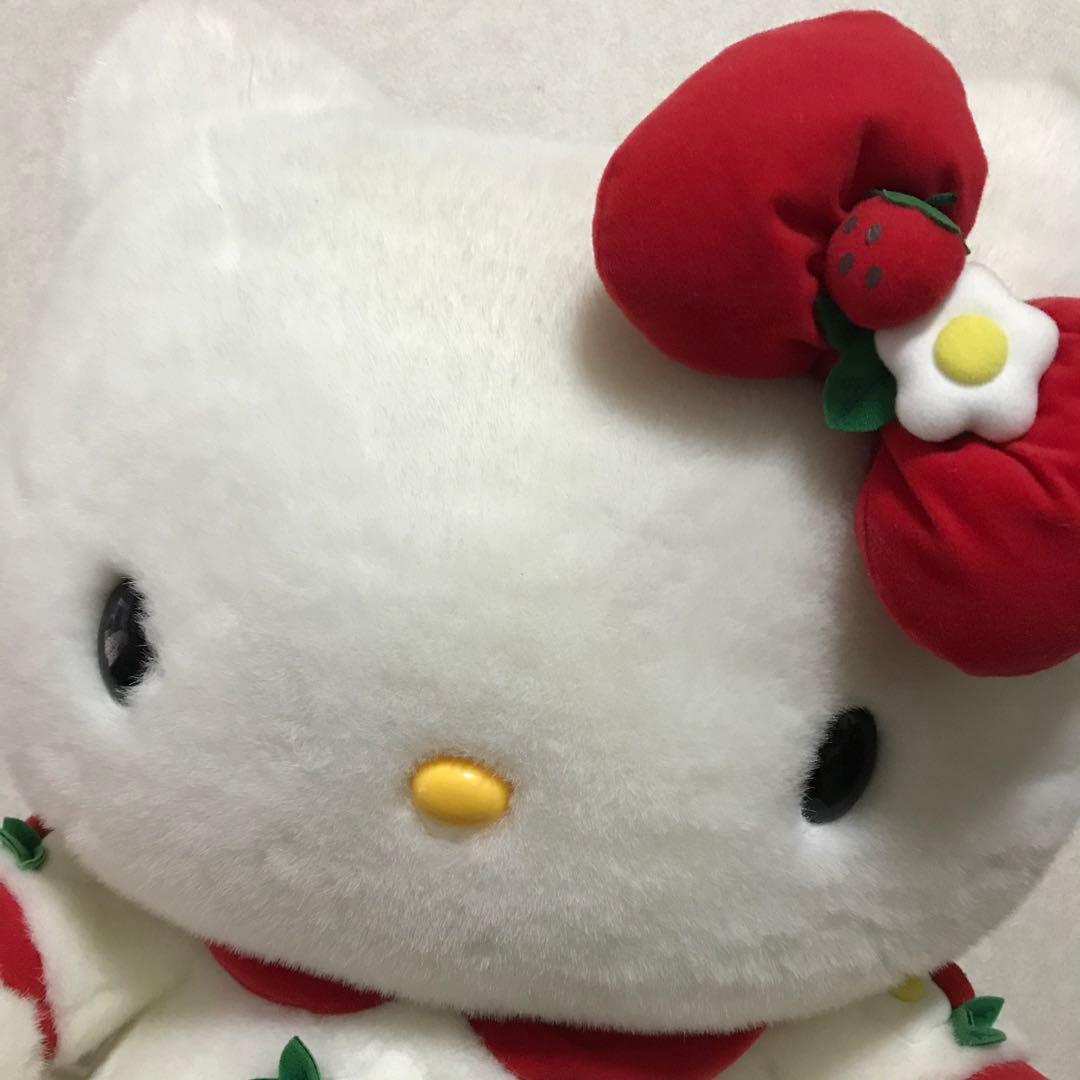 レトロ　ハローキティ　ジャンボ　ぬいぐるみ　特大　巨大　サンリオ　レア　タグ