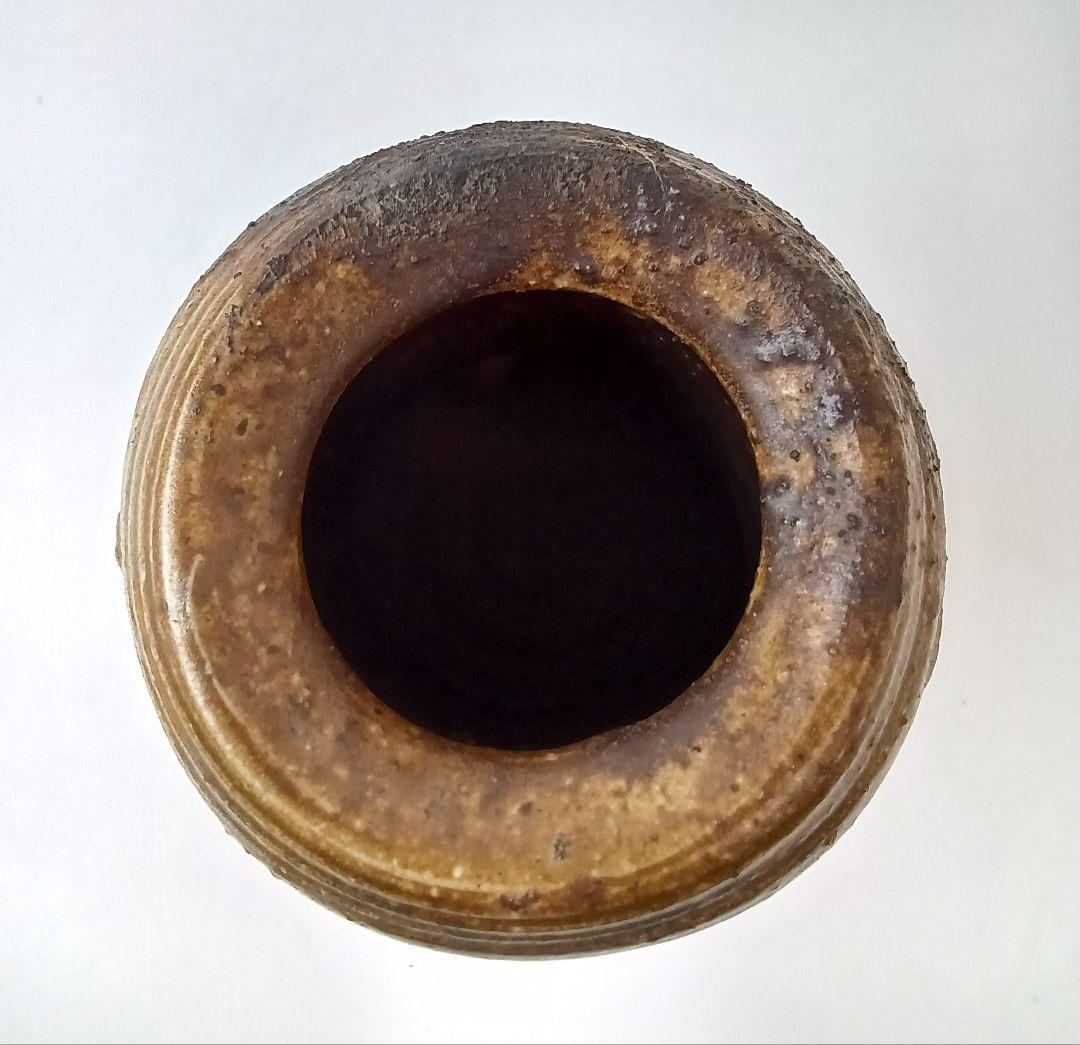 備前焼 耳付花入 花器 花瓶【人間国宝 伊勢崎淳】茶道 華道 美術品 工芸品