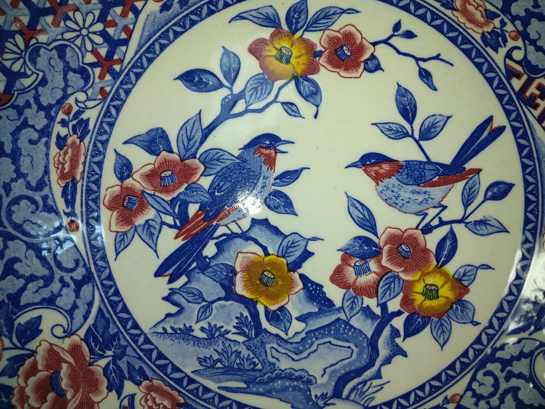 ⬛華やかな大皿⬛ヴィンテージ・コレクション品⬛【高級】素敵な九谷焼３1cm特大皿