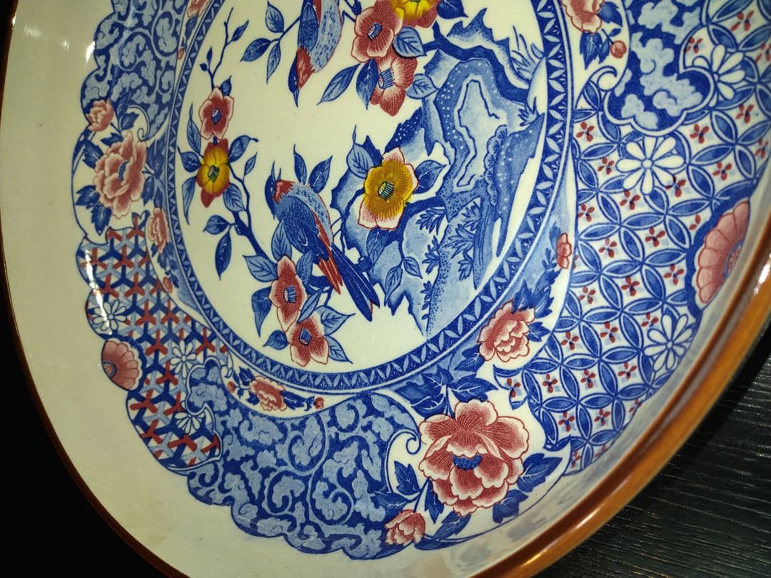 ⬛華やかな大皿⬛ヴィンテージ・コレクション品⬛【高級】素敵な九谷焼３1cm特大皿