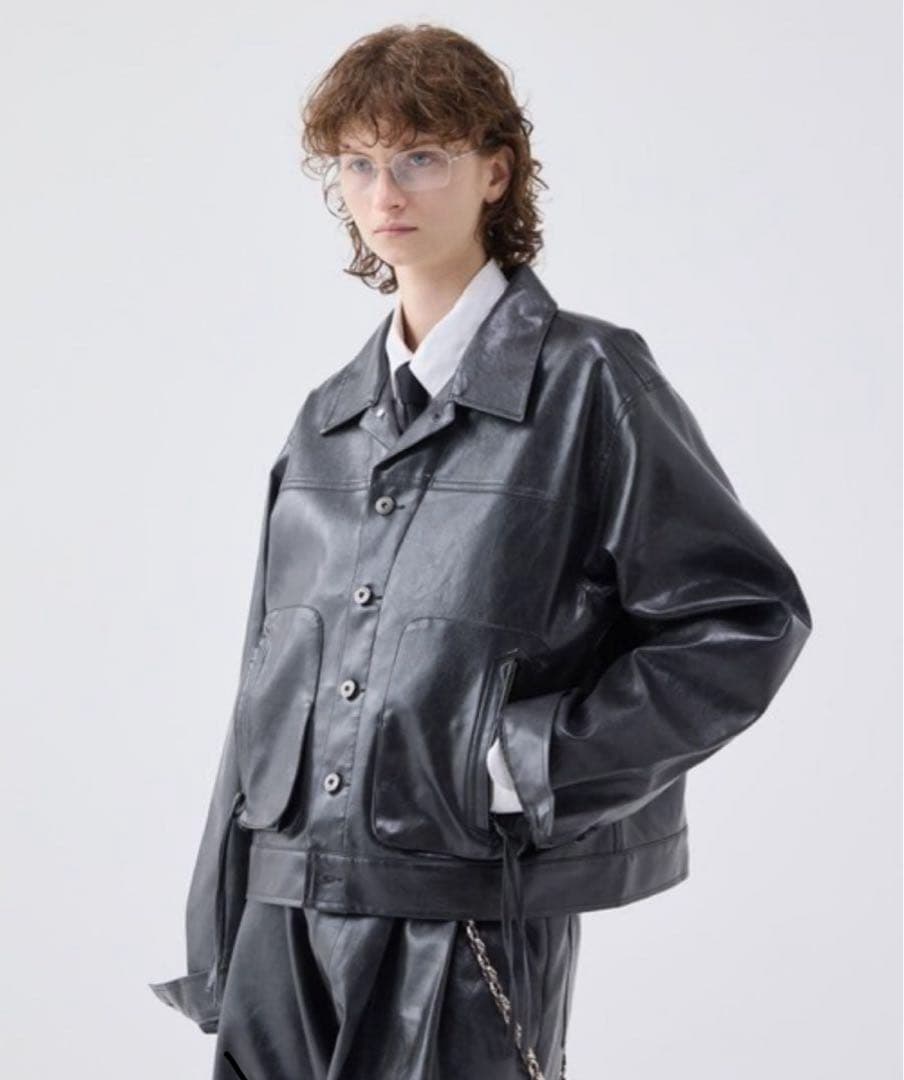 soerte ヴィンテージライクミリタリージャケット ブラック サイズ2