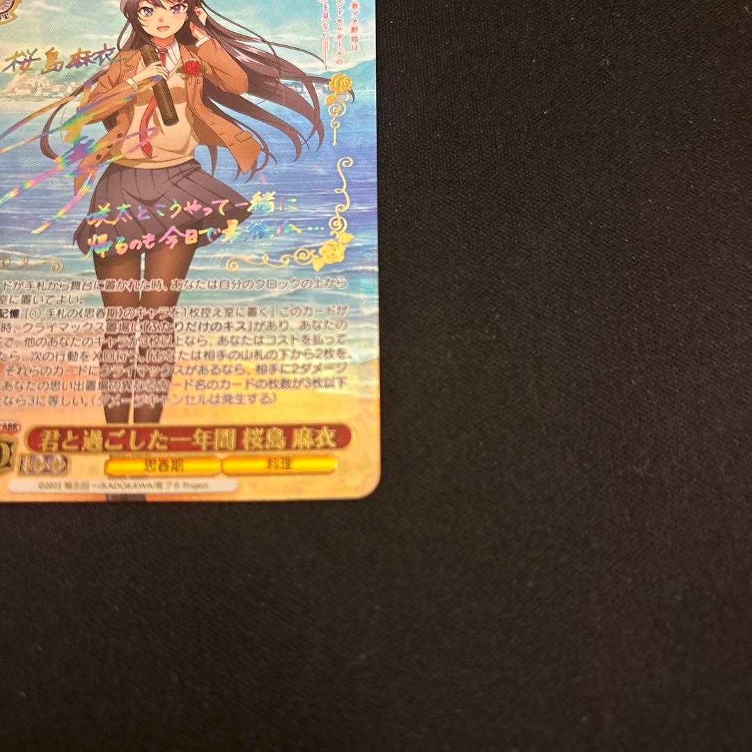 ヴァイスシュヴァルツ　青ブタ　君と過ごした一年間　桜島麻衣　ABR サイン