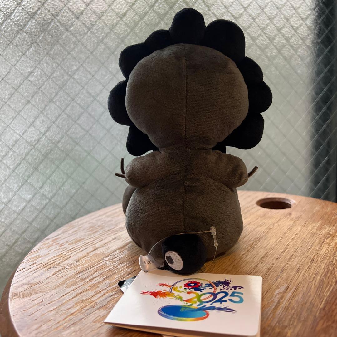 EXPO2025 黒ミャクミャクお手玉風ぬいぐるみS
