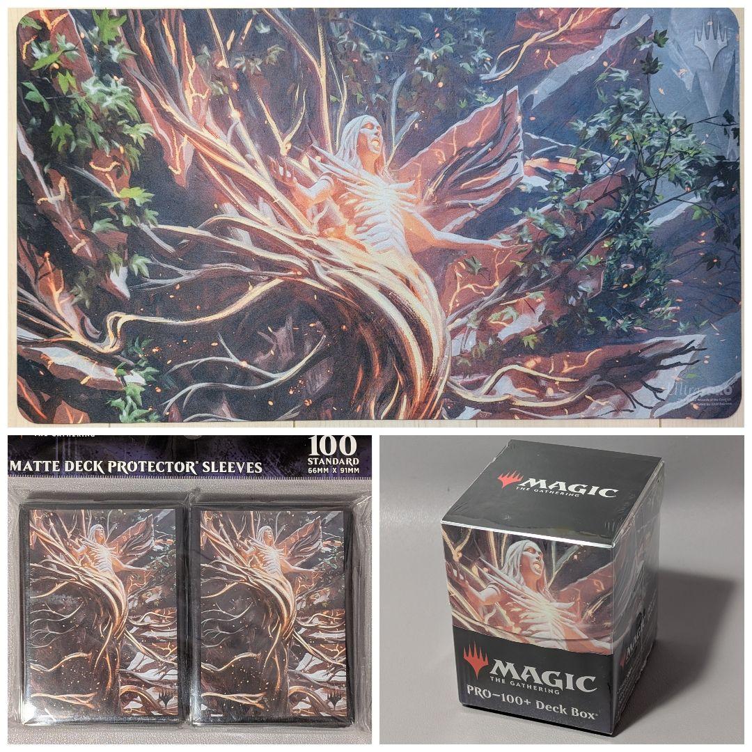 【未使用】MTG　レンと次元壊し　プレイマット　スリーブ　デッキボックス