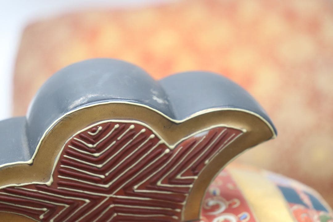 九谷焼　打ち出小槌　敷付　松竹梅　縁起物　置物　送料込み251023