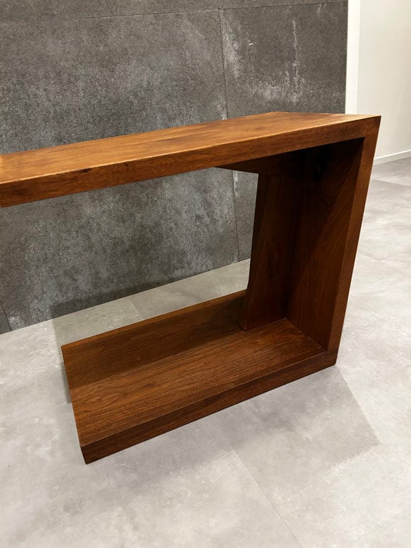 HIROMATSU天然木ウォールナット:サイドテーブル