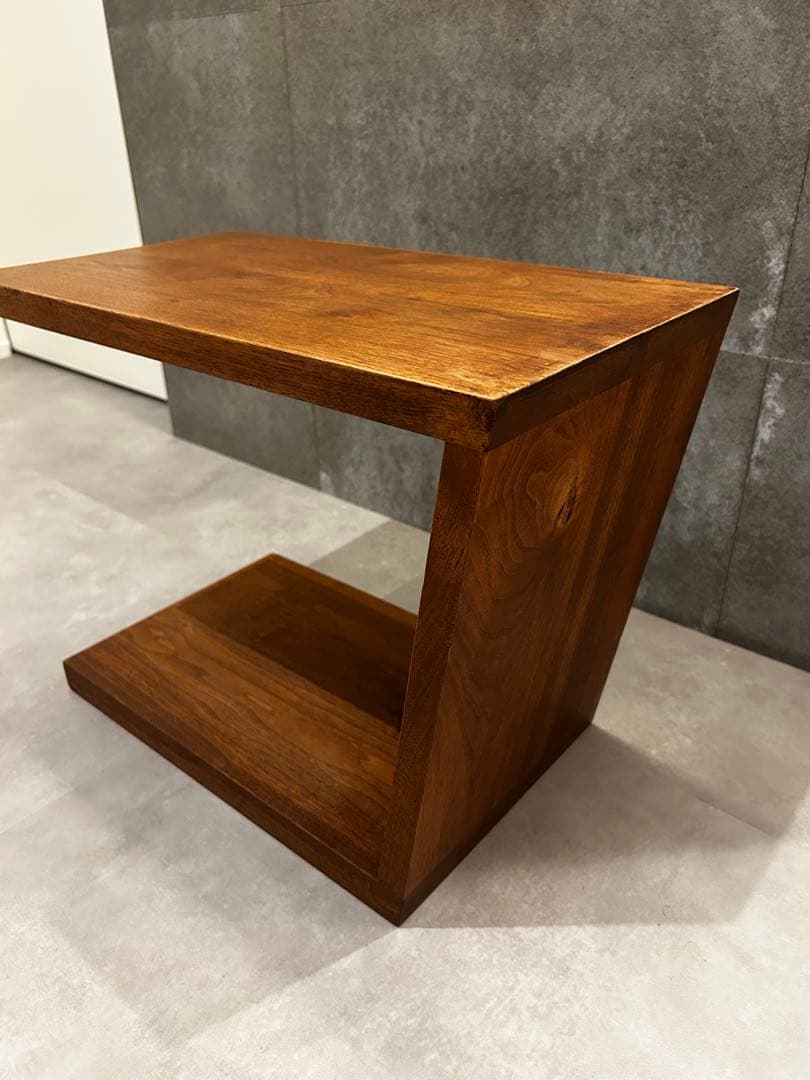 HIROMATSU天然木ウォールナット:サイドテーブル