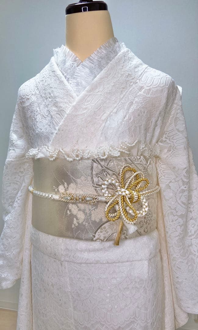 新品　振袖フルセット　振袖 成人式　ホワイト　振袖5点セット