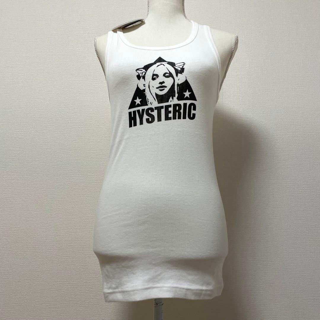 HYSTERIC GLAMOUR　タンクトップ　ホワイト　ヒスガール　タグ付き