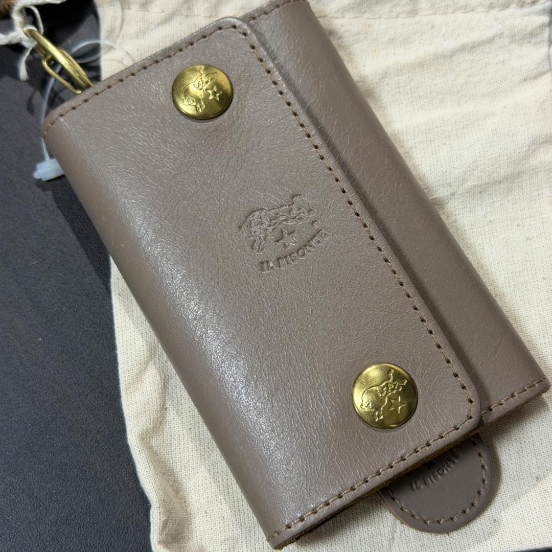 【新品未使用】イルビゾンテ 6連 キーケース グレー