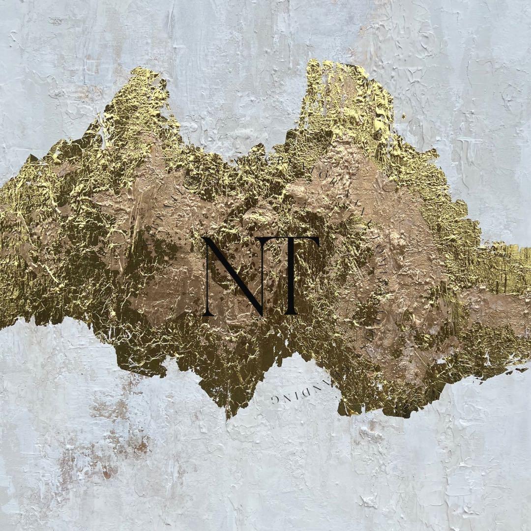 アート　絵画　インテリア海外　抽象画　モダン　ホテル　ギフト　金箔　ゴールド