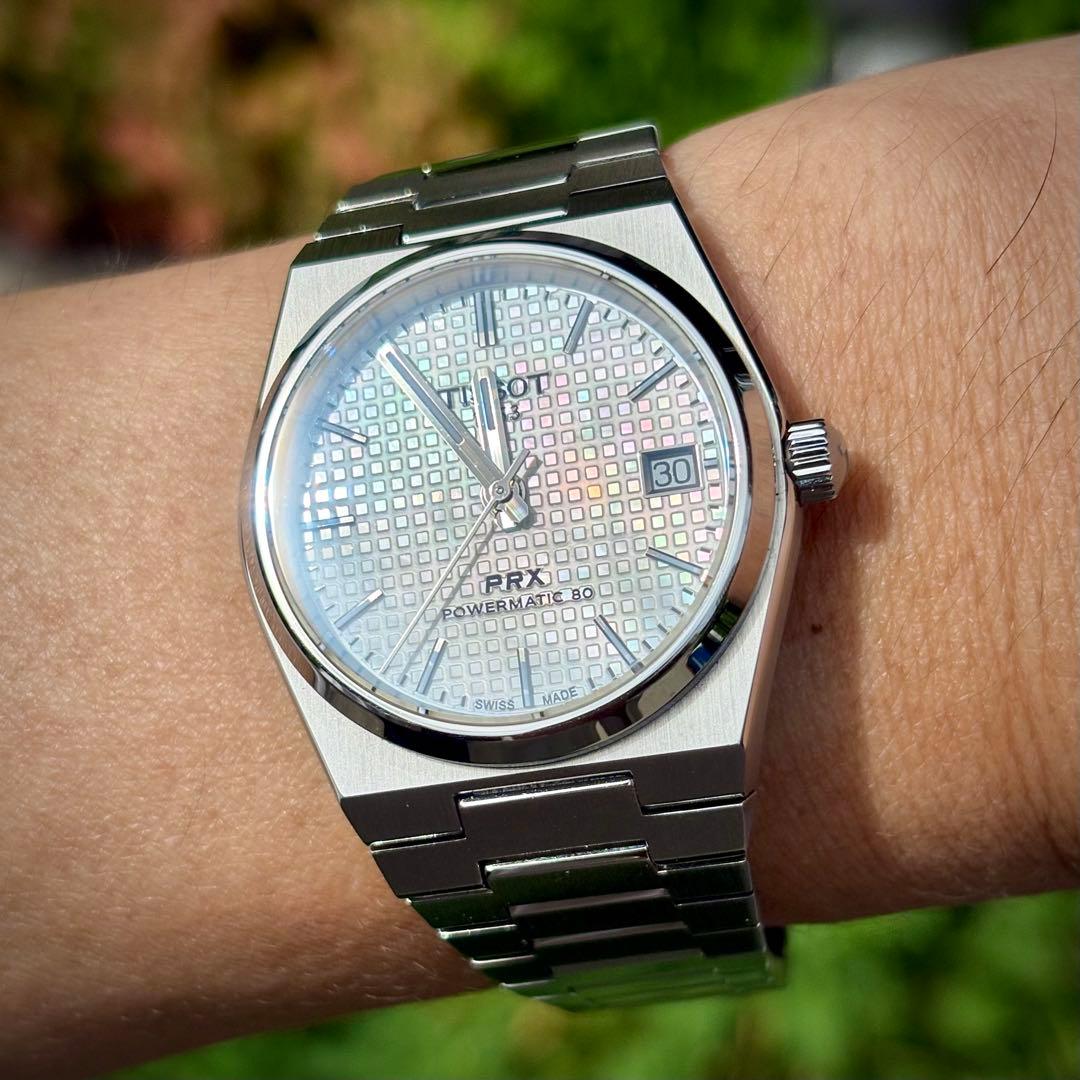 TISSOT PRX　マザーオブパール　35mm　ティソ