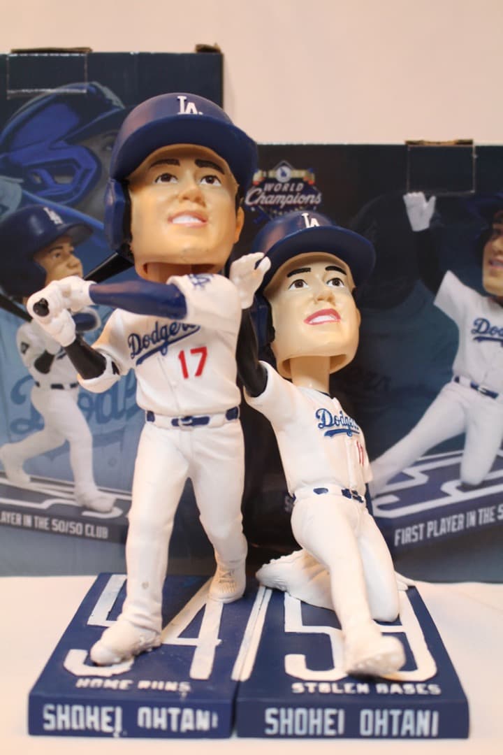 大谷翔平 選手 50/50 クラブ　ボブルヘッド セット　ホームラン/盗塁