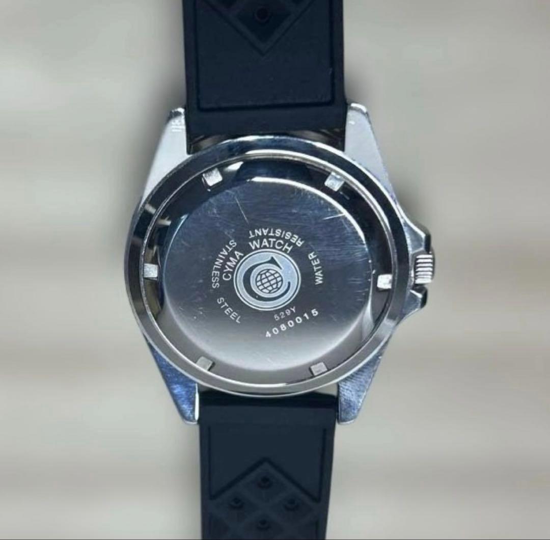 最終値下げ❗️CYMA シーマ ダイバーズ ミリタリーウォッチ 純正ベルト付き