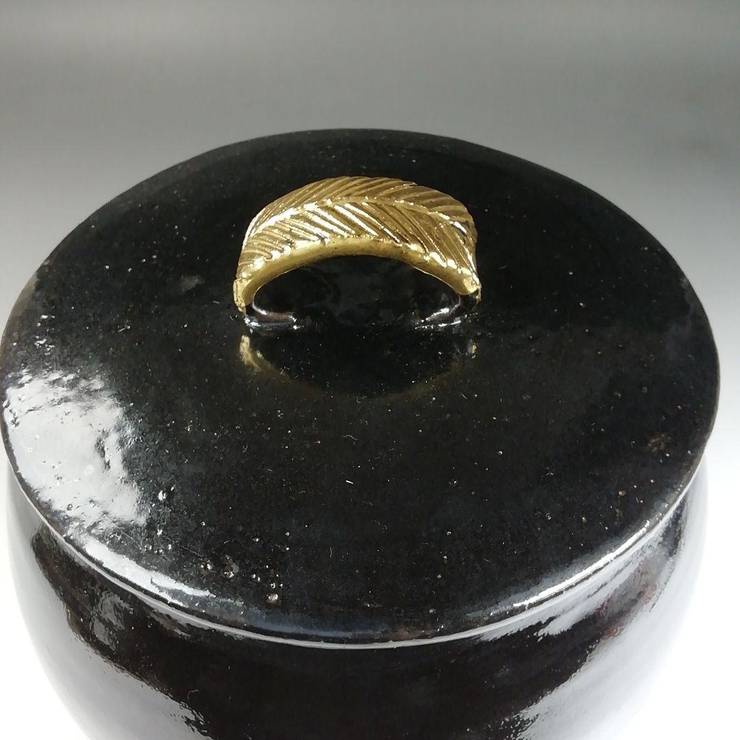 Ｔ８６６　水指　『干支　酉年』『八咫鳥』『瑞光窯　佐々木晨二 作』　共箱　茶道具