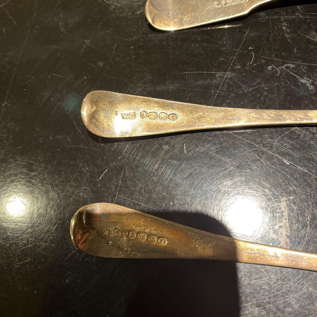 アンティーク　純銀　レードル　お玉