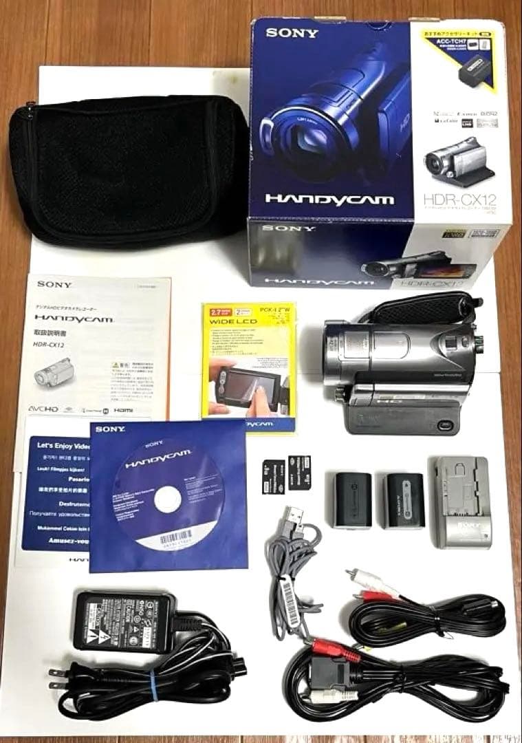 SONY ハンディカム ビデオカメラHDR-CX12 フルセット付属品多数 美品