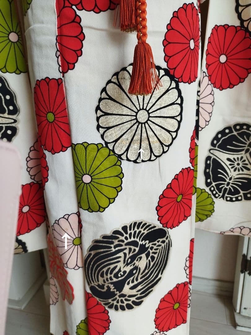 専用です☆大正浪漫アンティーク個性的着物とカラフル帯セット