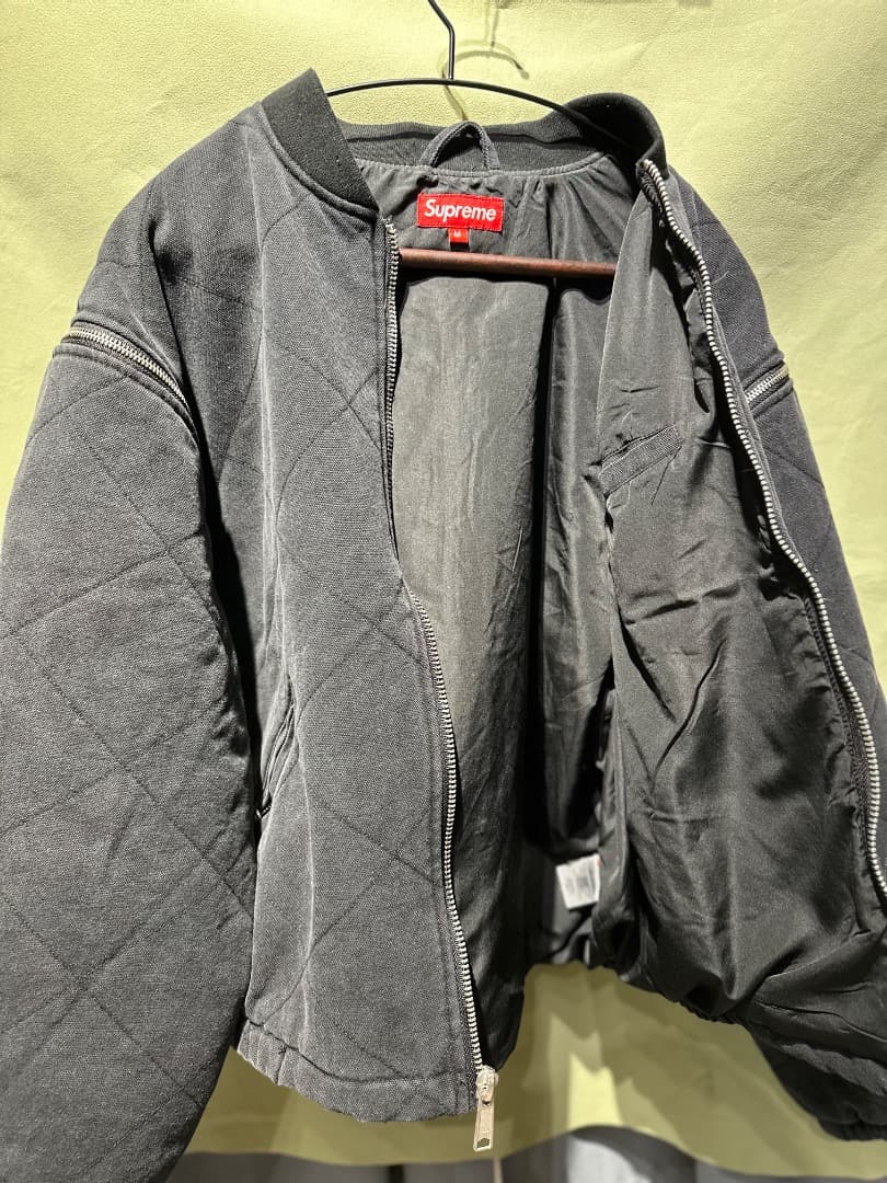 Supreme Zip-Off ボンバージャケット M 黒