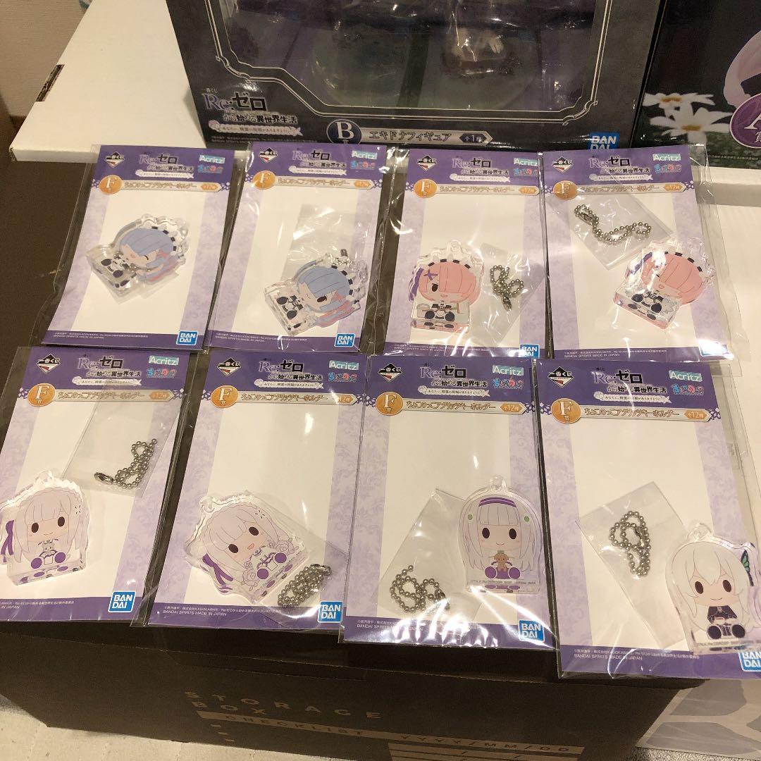 リゼロ　一番くじ　A エミリアアートスケールフィギュア　ラスト　レム　フルコンプ