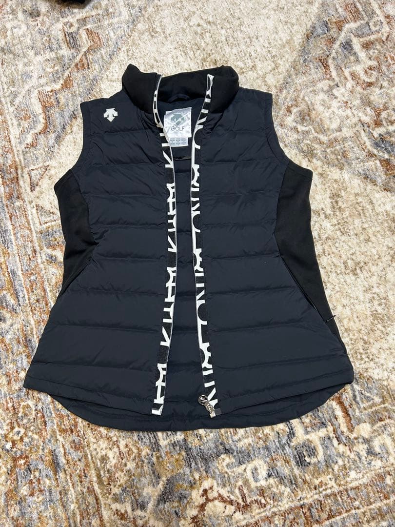 DESCENTE GOLF レディースダウンベスト ブラック