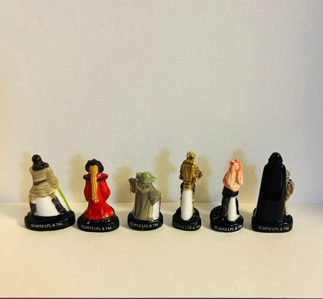 655)値下げ！レア！スターウォーズSTARWARS陶器 フェーブ6個セット
