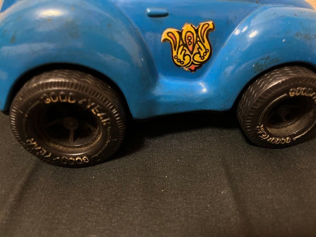 日本製/当時物/レトロ/アサヒ玩具/asahi toy/VW/車/ブリキ/青