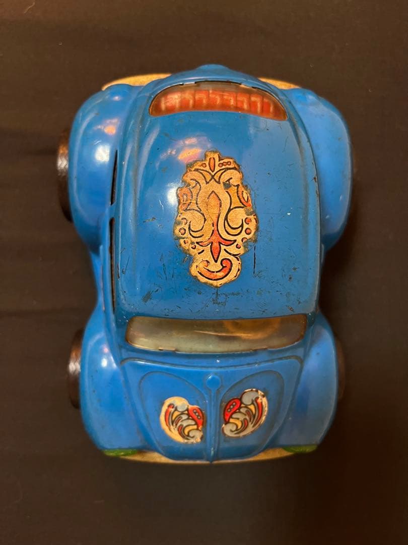 日本製/当時物/レトロ/アサヒ玩具/asahi toy/VW/車/ブリキ/青